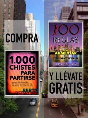 cover image of Compra "1000 Chistes para partirse" y llévate gratis "100 Reglas para aumentar tu productividad"